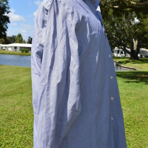 BLACK Saks Fifth Avenue Shirt 16.5 L Slim Fit - Picture 5 of 8